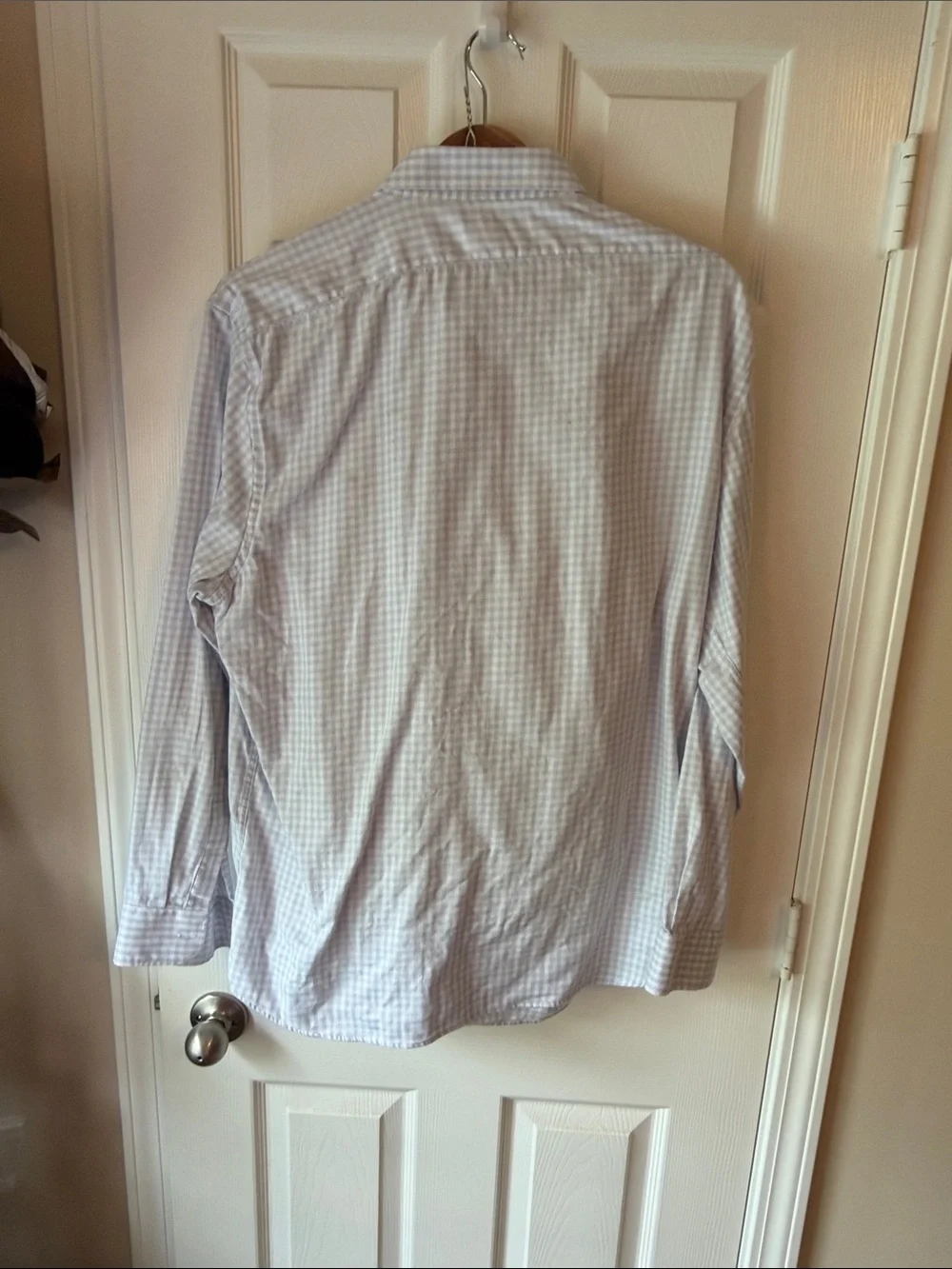 Banana Republic Men’s Light Blue Gingham Dress Shirt